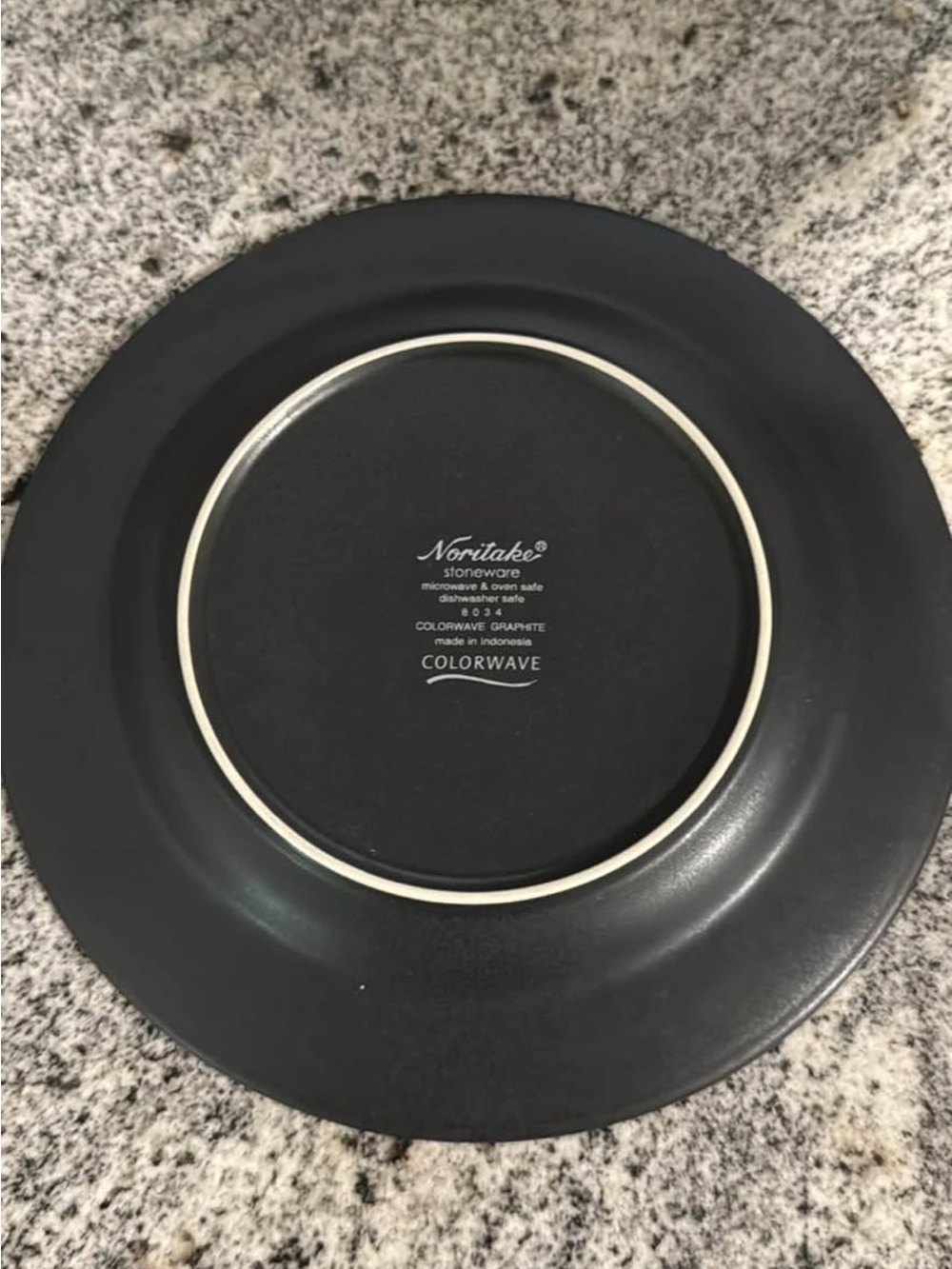 Noritake Graphite Colorwave Rim Salad Plates x5 - Picture 2 of 4